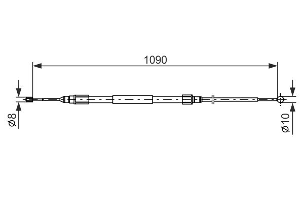 BOSCH Kézifék bowden 1987477949_BOSCH