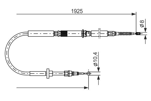 BOSCH Kézifék bowden 1987477959_BOSCH