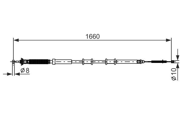 BOSCH Kézifék bowden 1987477973_BOSCH