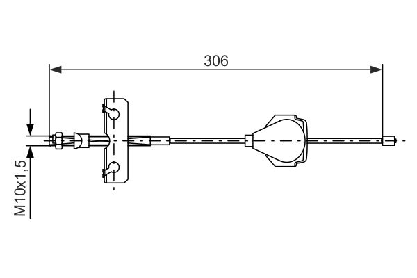 BOSCH Kézifék bowden 1987477990_BOSCH