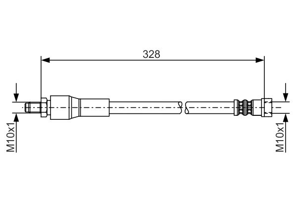 BOSCH Gumifékcső 1987481001_BOSCH