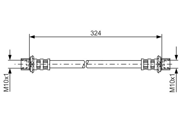 BOSCH Gumifékcső 1987481016_BOSCH