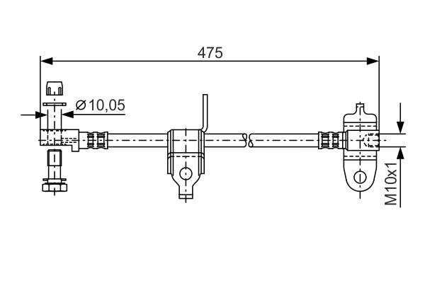 BOSCH Gumifékcső 1987481045_BOSCH