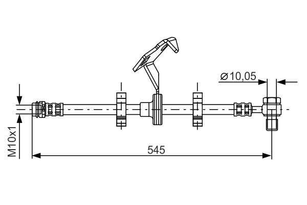 BOSCH Gumifékcső 1987481078_BOSCH