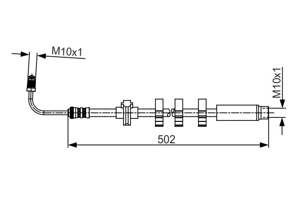 BOSCH Gumifékcső 1987481264_BOSCH