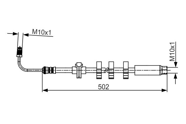 BOSCH Gumifékcső 1987481265_BOSCH