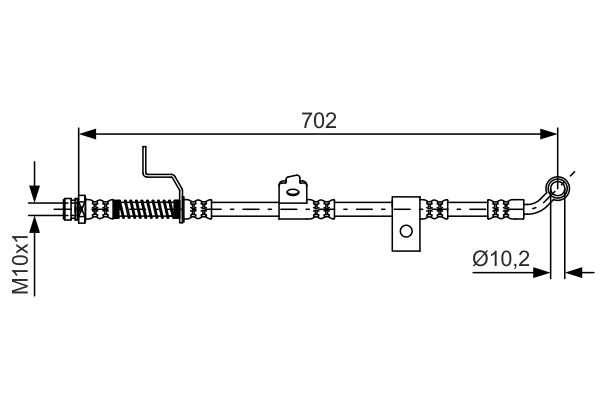 BOSCH Gumifékcső 1987481603_BOSCH