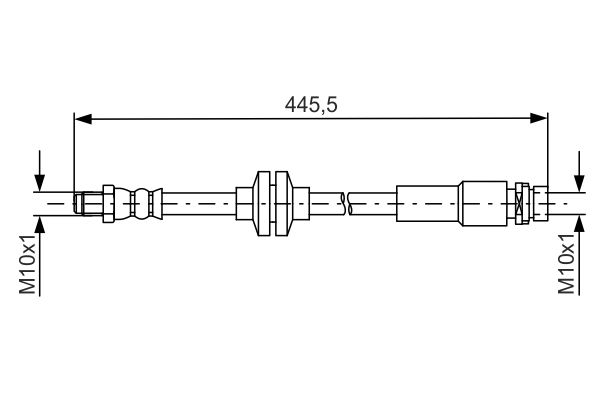 BOSCH Gumifékcső 1987481668_BOSCH