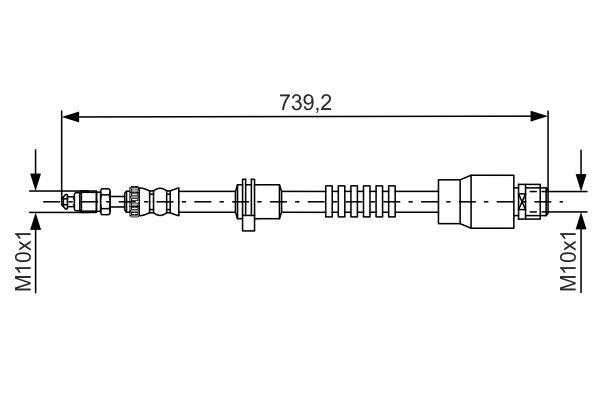 BOSCH Gumifékcső 1987481677_BOSCH