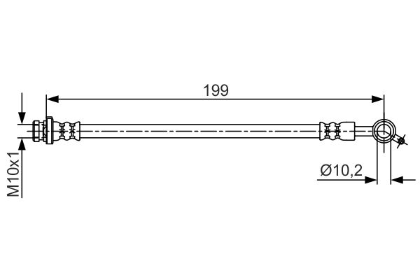 BOSCH Gumifékcső 1987481698_BOSCH