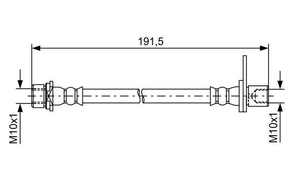 BOSCH Gumifékcső 1987481738_BOSCH