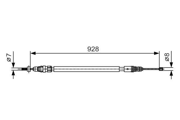 BOSCH Kézifék bowden 1987482000_BOSCH