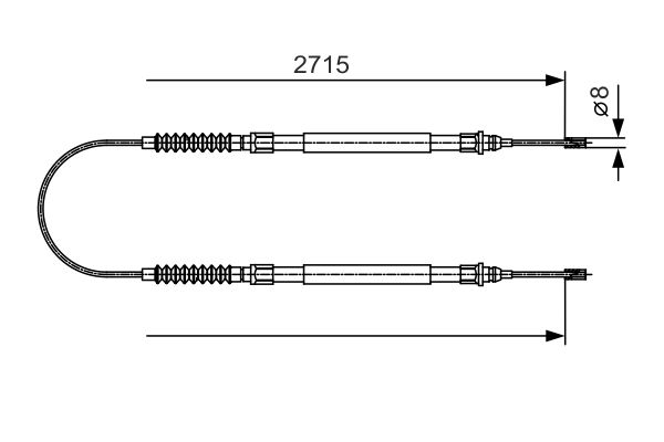 BOSCH Kézifék bowden 1987482003_BOSCH