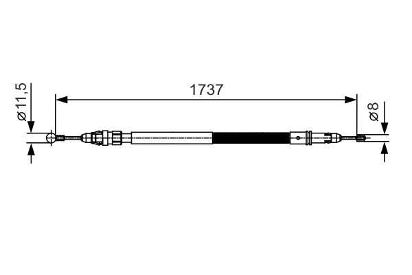 BOSCH Kézifék bowden 1987482008_BOSCH