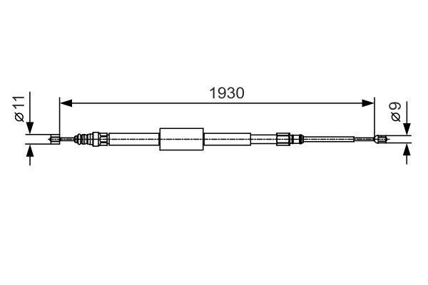 BOSCH Kézifék bowden 1987482011_BOSCH