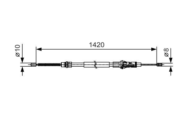 BOSCH Kézifék bowden 1987482013_BOSCH