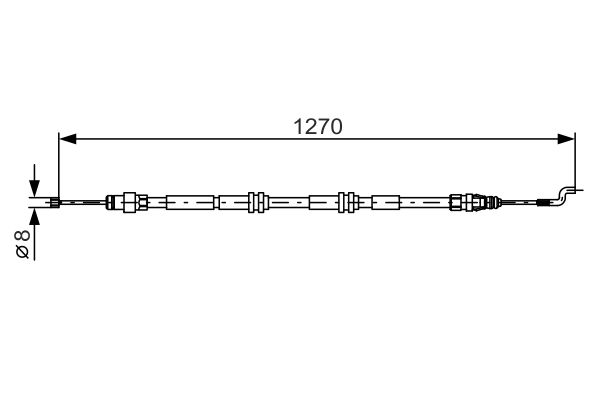 BOSCH Kézifék bowden 1987482014_BOSCH