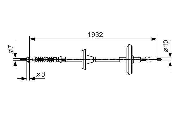 BOSCH Kézifék bowden 1987482021_BOSCH