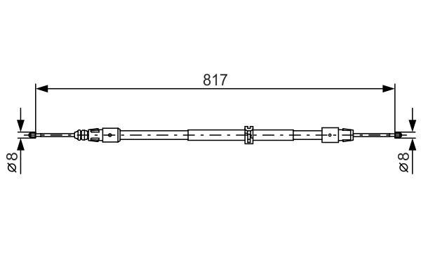 BOSCH Kézifék bowden 1987482024_BOSCH