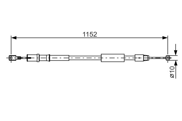 BOSCH Kézifék bowden 1987482025_BOSCH