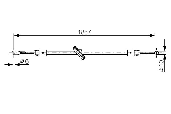 BOSCH Kézifék bowden 1987482028_BOSCH