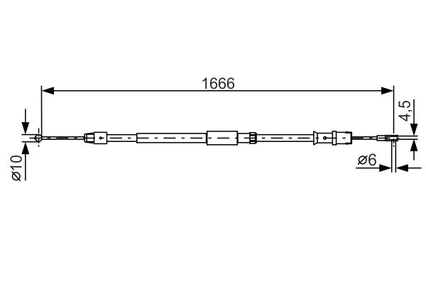 BOSCH Kézifék bowden 1987482032_BOSCH