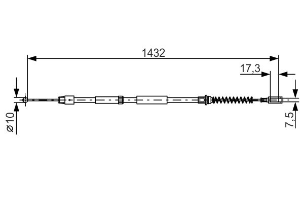 BOSCH Kézifék bowden 1987482034_BOSCH