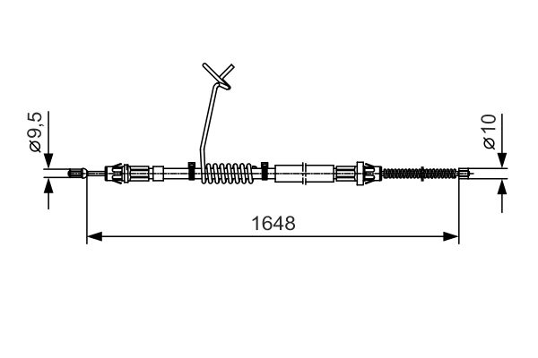 BOSCH Kézifék bowden 1987482035_BOSCH