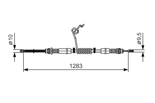 BOSCH Kézifék bowden 1987482036_BOSCH