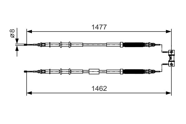 BOSCH Kézifék bowden 1987482037_BOSCH