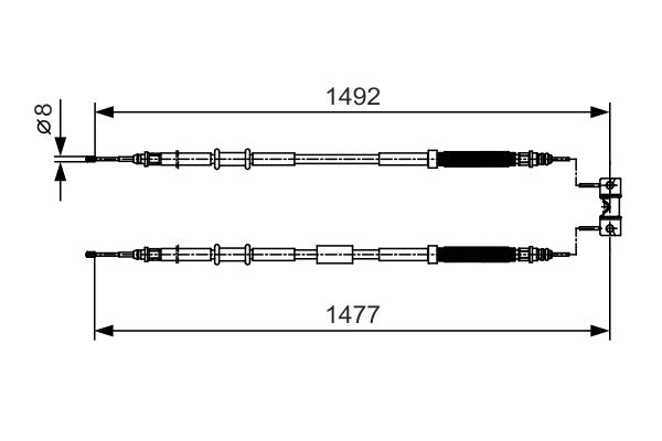 BOSCH Kézifék bowden 1987482038_BOSCH