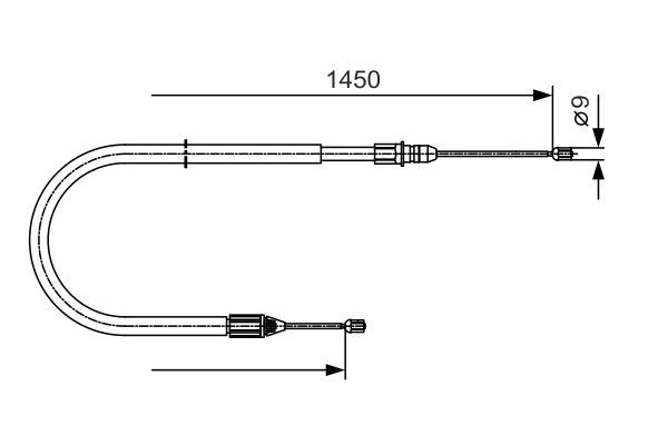 BOSCH Kézifék bowden 1987482040_BOSCH