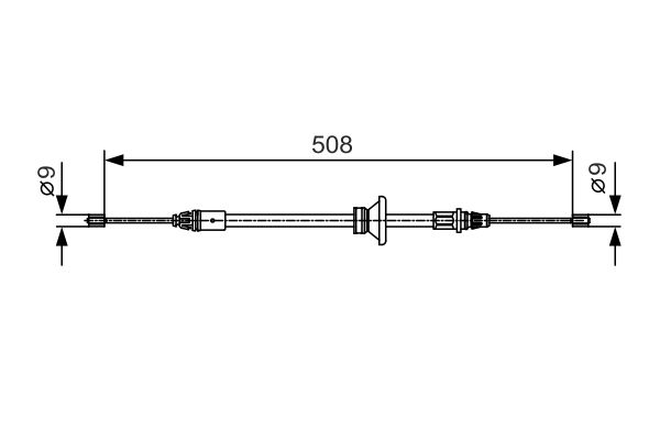 BOSCH Kézifék bowden 1987482042_BOSCH