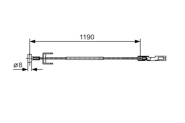 BOSCH Kézifék bowden 1987482043_BOSCH