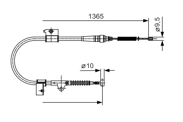 BOSCH Kézifék bowden 1987482048_BOSCH