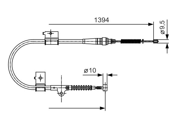 BOSCH Kézifék bowden 1987482049_BOSCH