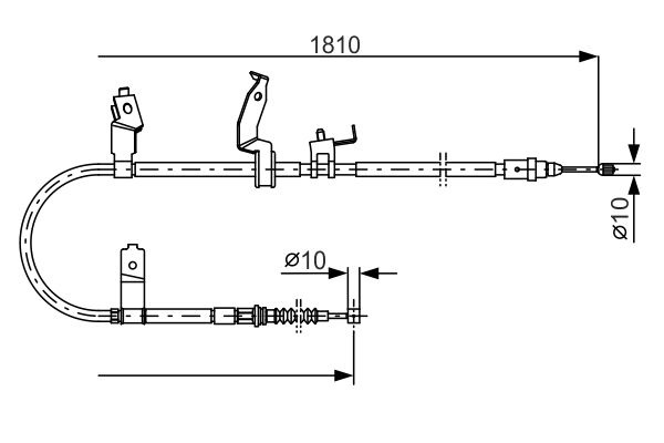 BOSCH Kézifék bowden 1987482052_BOSCH