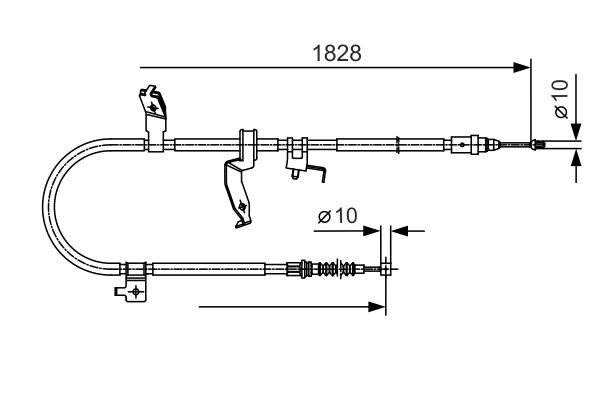 BOSCH Kézifék bowden 1987482053_BOSCH