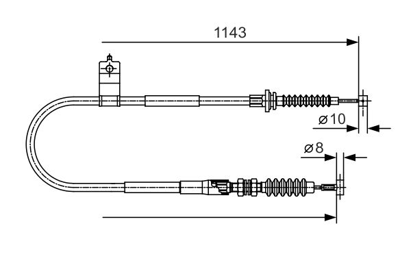 BOSCH Kézifék bowden 1987482056_BOSCH