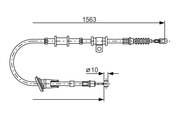 BOSCH Kézifék bowden 1987482064_BOSCH