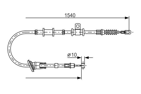 BOSCH Kézifék bowden 1987482065_BOSCH