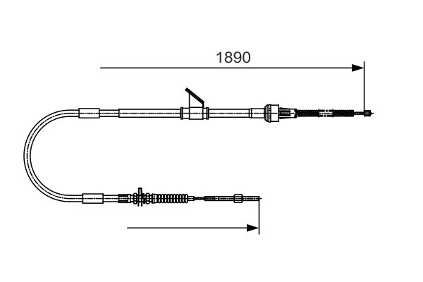 BOSCH Kézifék bowden 1987482066_BOSCH