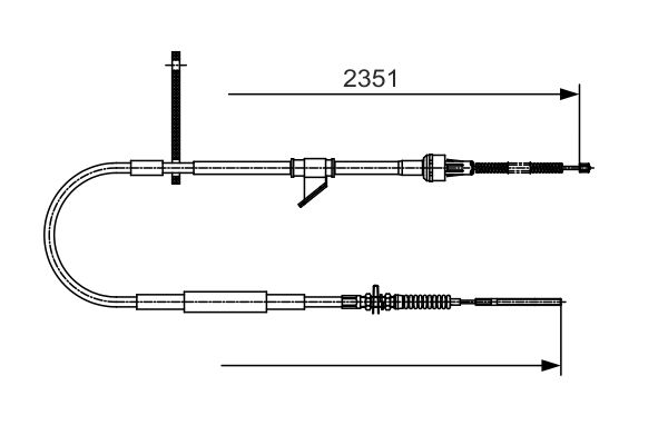 BOSCH Kézifék bowden 1987482067_BOSCH