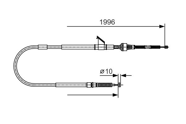 BOSCH Kézifék bowden 1987482068_BOSCH