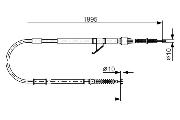 BOSCH Kézifék bowden 1987482069_BOSCH