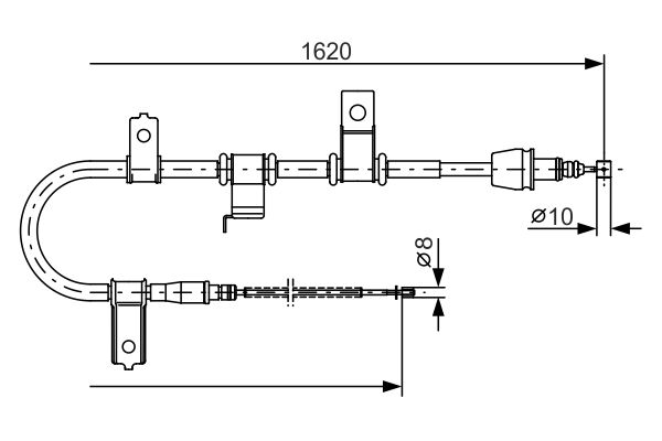 BOSCH Kézifék bowden 1987482071_BOSCH