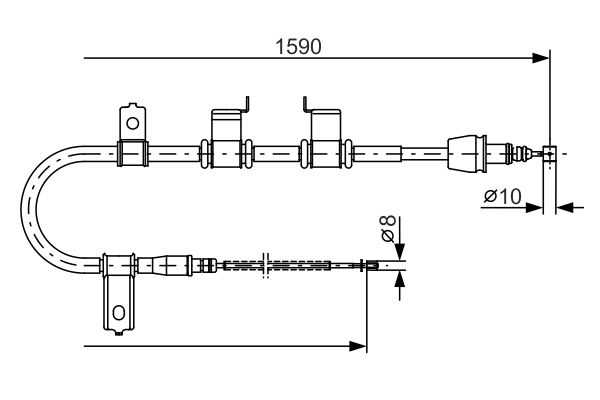 BOSCH Kézifék bowden 1987482072_BOSCH