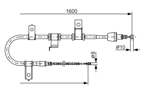 BOSCH Kézifék bowden 1987482073_BOSCH