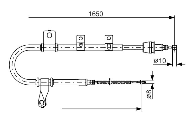 BOSCH Kézifék bowden 1987482074_BOSCH