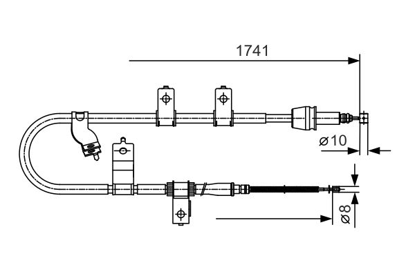 BOSCH Kézifék bowden 1987482076_BOSCH